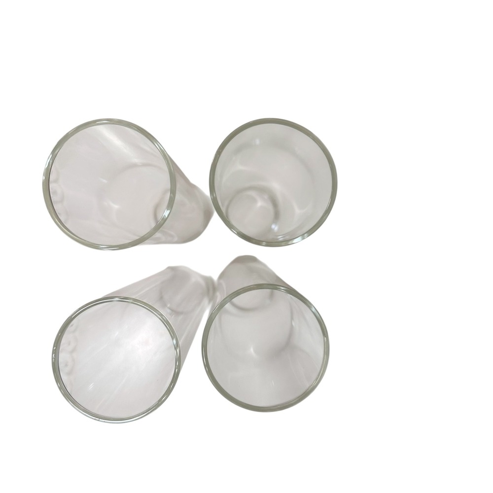 Champagne Brass Wall Sconces (2) Clear Glass Tube Vanity Lights Bathroom Hallway - Picture 6 of 16